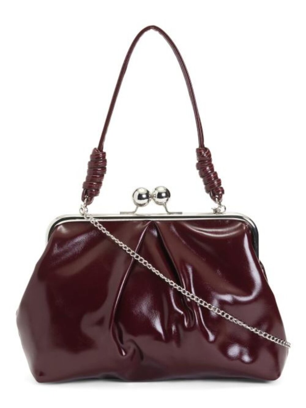 RACHEL ZOE Oversized Kiss Lock Clutch